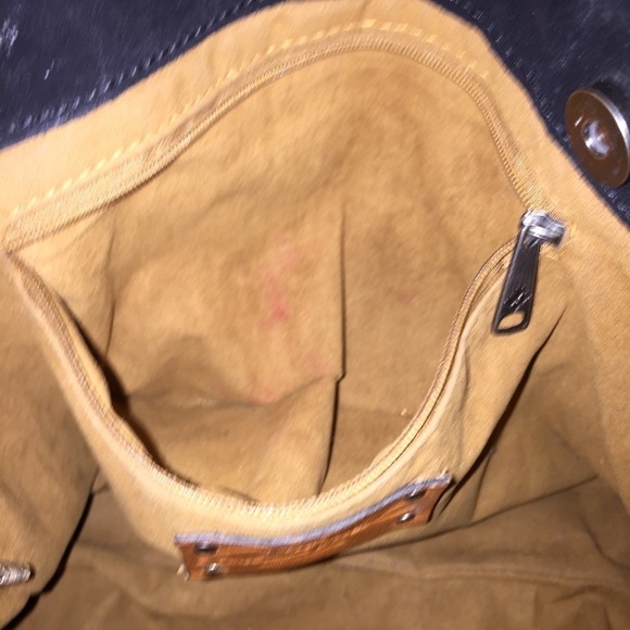 Patricia Nash Black Suede Leather Fringe Handbag - Picture 6 of 8